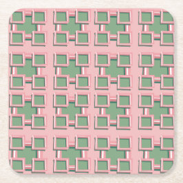 Five Square Coaster Underlägg Papper Kvadrat