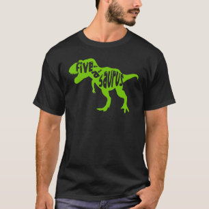 Fiveasaurus Birthday Dinosaur 5: e födelsedagen fö T Shirt