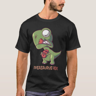 Fiveasaurus Rex I 5:e födelsedagen 5:e T Shirt
