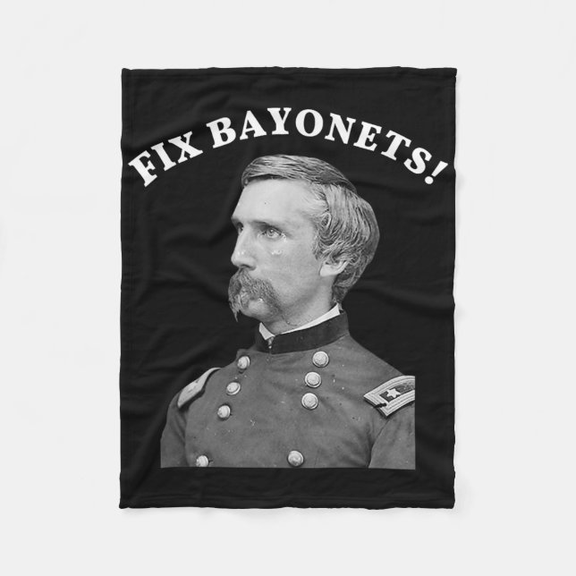 Fix Bayonets Civil Krig Quote Joshua Chamberlain Fleecefilt (Framsidan)