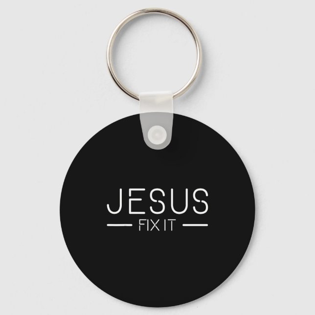 Fix It Jesus Funny Christian Fashion  Nyckelring (Framsida)