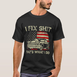 Fixa det är vad gör vintage mekaniker amerikansk f t shirt