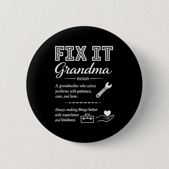 Fixa Det Mormor Definition Mors Dag Mormor  Knapp (Framsida)