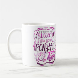 Fixa din hästsvans, och försök rånar igen kaffemugg