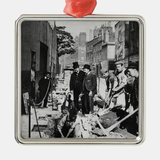 Fixa en leda i rör julgransprydnad metall (Framsidan)