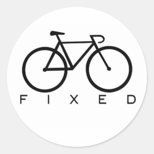 Fixat utrusta runt klistermärke