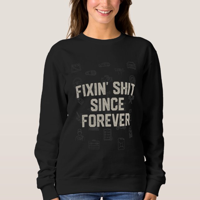 Fixera bilen sedan den mekaniska fordonsrekonstruk t shirt (Framsida)