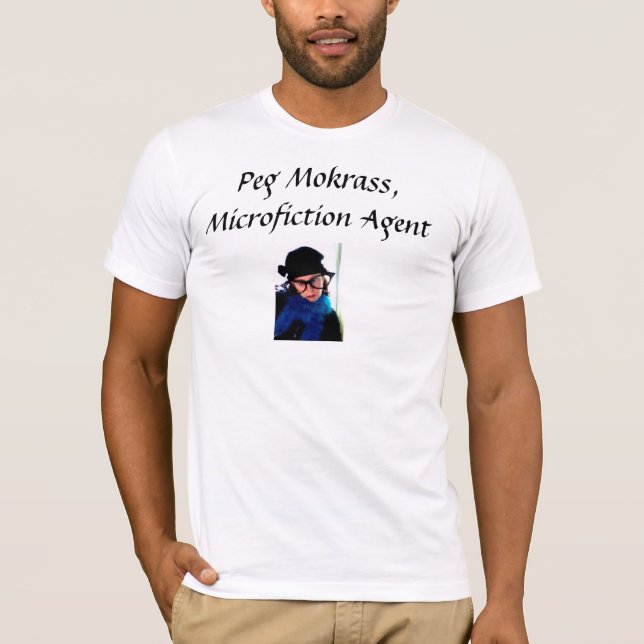 Fixera Mokrass: Microfiction agent T Shirt (Framsida)