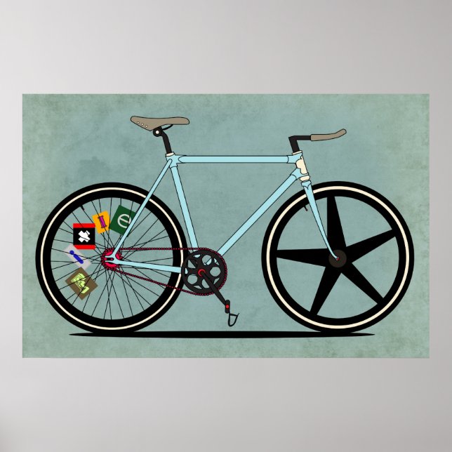 Fixie Bike Poster (Framsidan)
