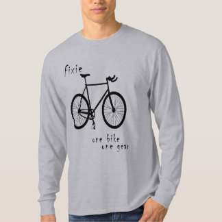 Fixie - en cykel man utrustar (enkelt) tee shirt