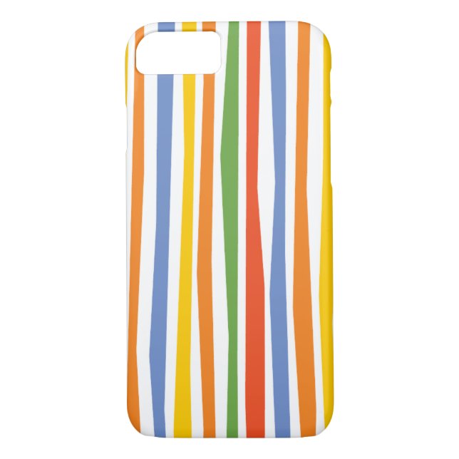 Fixies | det mångfärgade randigt Case-Mate iPhone skal (Baksida)