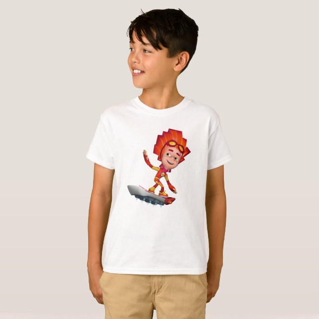 Fixiesen | avfyrar på hans fixiboard tee shirt (Hel framsida)