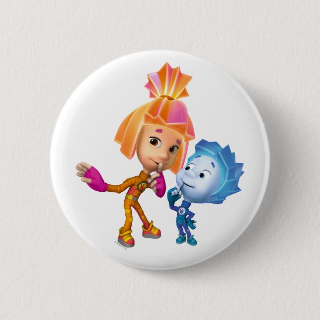 Fixiesen | Simka och Nolik Knapp (Framsida)