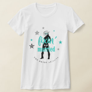 Fixin' Bruden Disco Sängkammare Teal ID925 T Shirt