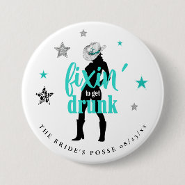 Fixin' Brudens Posse Disco Teal ID925 Knapp