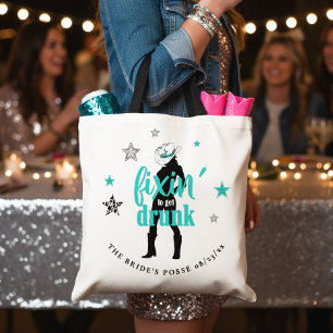 Fixin 'The Posse Disco Bachelorette Teal ID925 Tygkasse
