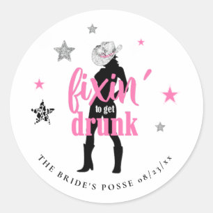 Fixin' The Posse Disco Sängvätning ID925 Runt Klistermärke