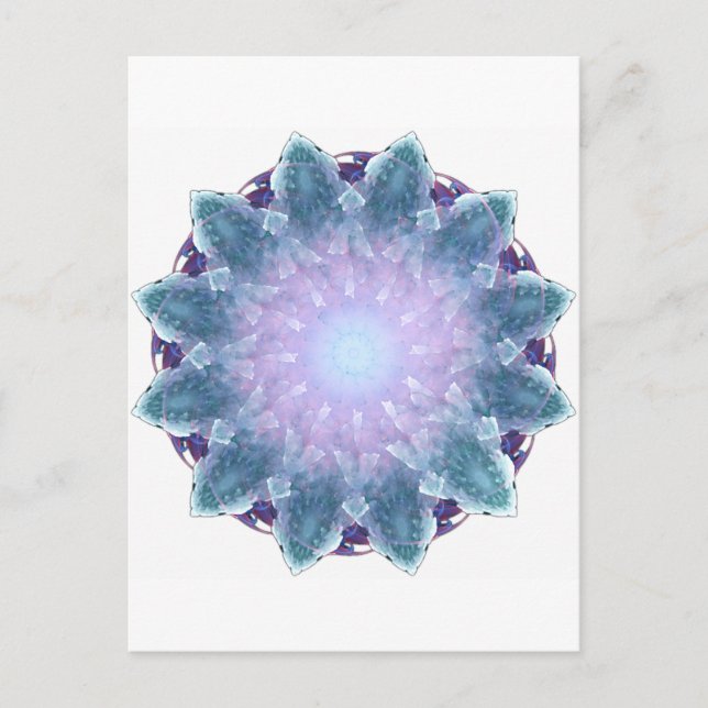 Fiyrnaheh Fractal Mandala Vykort (Framsida)