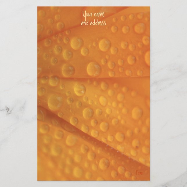fizzie-orange brevpapper (Framsida)