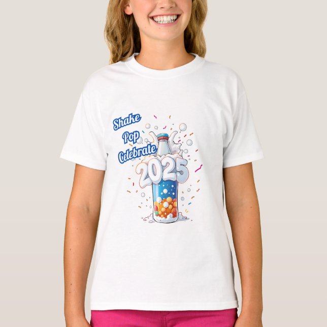 "Fizzing into 2025" T-Shirt (Framsida)