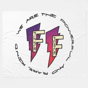 Fizzle Force-Logotyp Fleecefilt