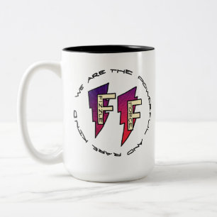 Fizzle Force-Logotyp Två-Tonad Mugg