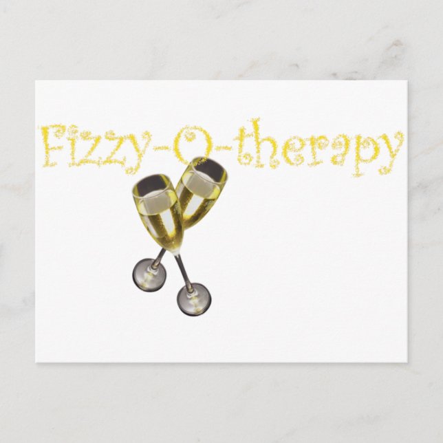 Fizzy-O-terapi Vykort (Framsida)