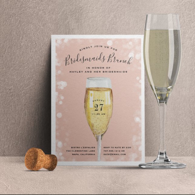 Fizzy Pop | Brunch-inbjudan till Bridesmaids Inbjudningar (Skapare uppladdad)