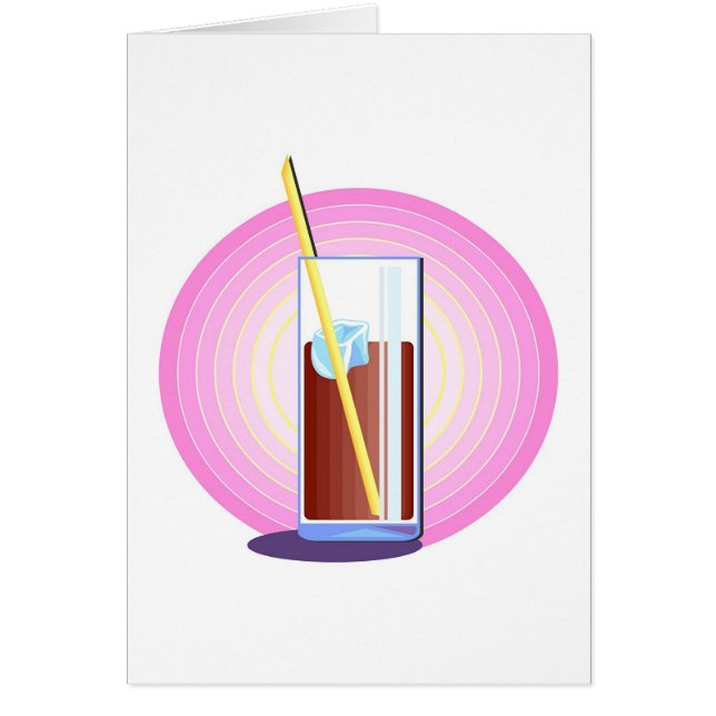 Fizzy Soda Drink Hälsningskort (Framsidan)