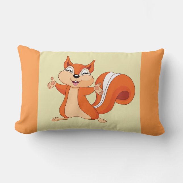 Fizzy the Playful Squirrel Lumbarkudde (Framsida)