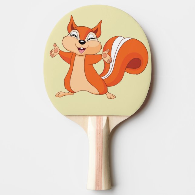 Fizzy the Playful Squirrel Pingisracket (Framsidan)
