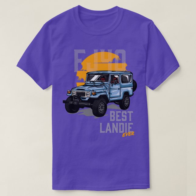 FJ40 Den bästa Landie någonsin T Shirt (Design framsida)