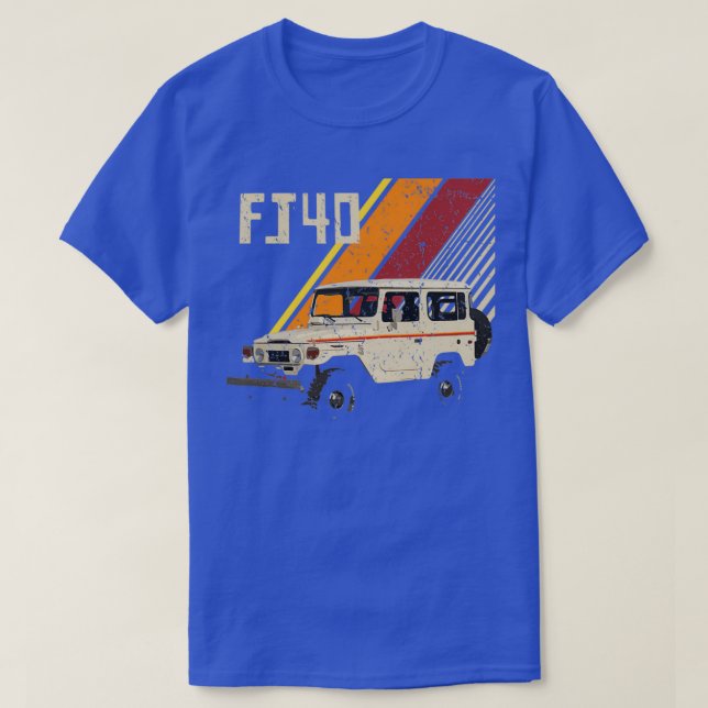FJ40 Land Cruiser 4WD Lastbil  T Shirt (Design framsida)