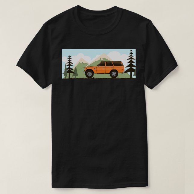 Fj60 Återförare av marktrålare T Shirt (Design framsida)