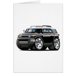 Fj Cruiser Black Car Hälsningskort