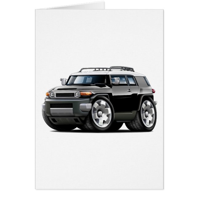 Fj Cruiser Black Car Hälsningskort (Framsidan)