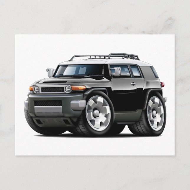 Fj Cruiser Black Car Vykort (Framsida)
