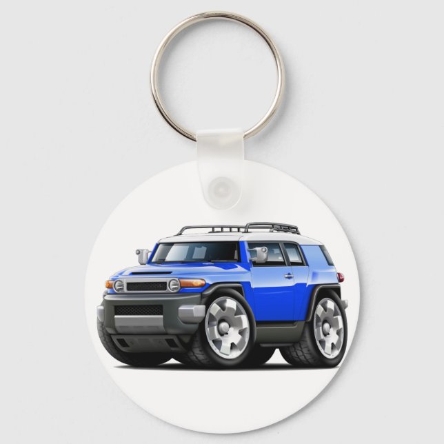Fj Cruiser Blue Car Nyckelring (Framsida)