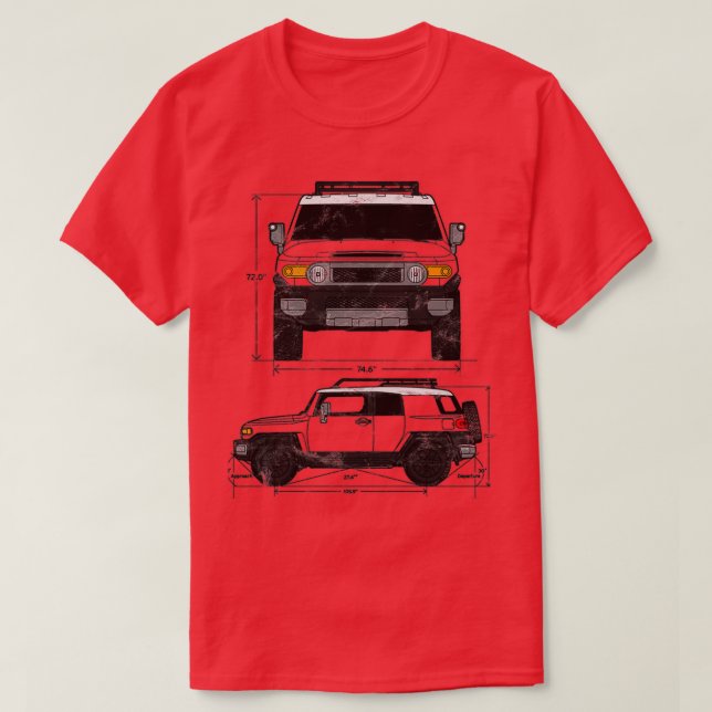 FJ Cruiser-gåva T Shirt (Design framsida)