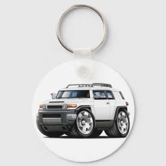 Fj Cruiser White Car Nyckelring