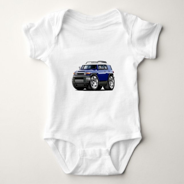 Fj-kryssaremörk - blåttbil t shirt (Framsida)