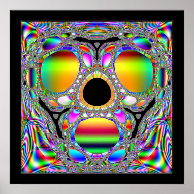 Fjactal Dödsmask för Tutankhamun Poster (Framsidan)