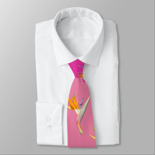 Fjäder av paradise Flower Tie Slips