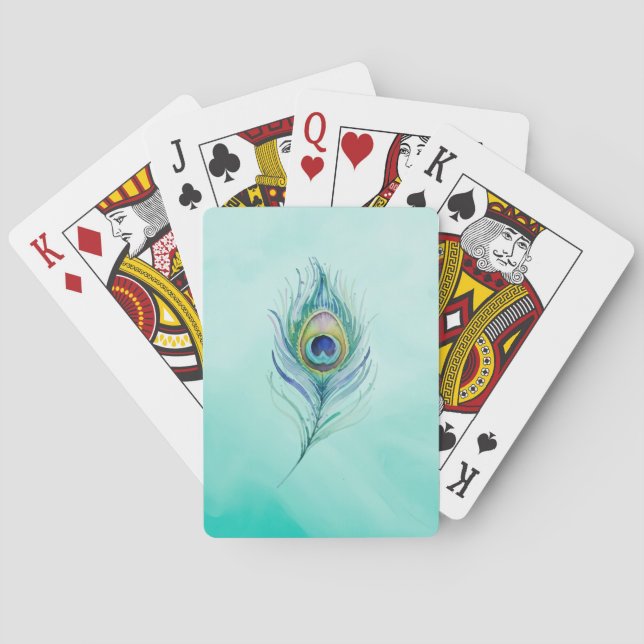 Fjäder Casinokort (Baksidan)