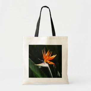 Fjäder från Paradise Orange Tropical Flower Tygkasse