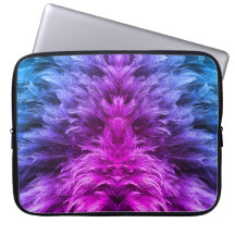 Fjäder päls fluff lila, blått, rosa