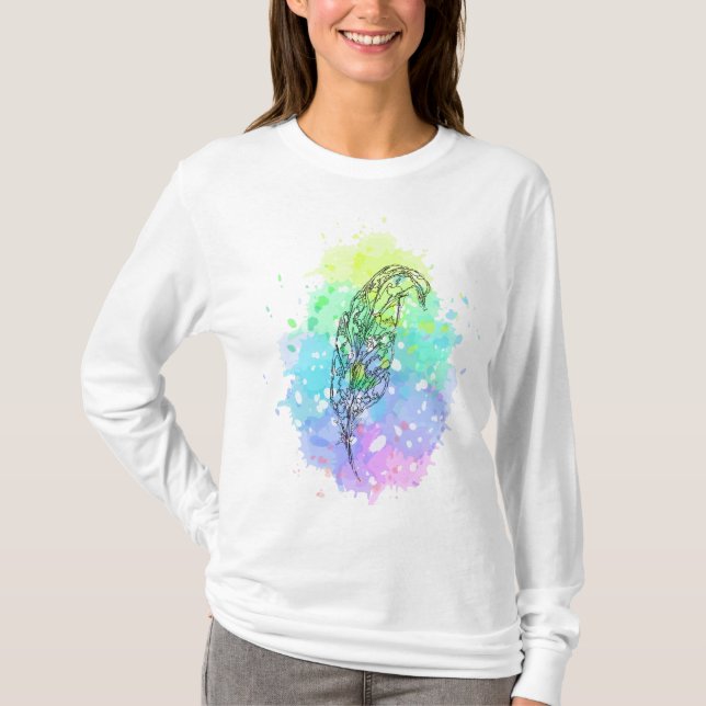 Fjäder T-Shirt (Framsida)