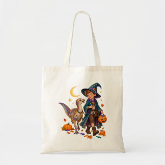Fjäder Trollkarl & Kulindadromeus Halloween Tygkasse