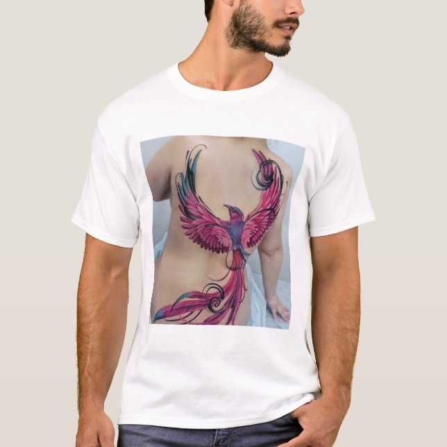 "Fjäderad frihet" T Shirt (Framsida)