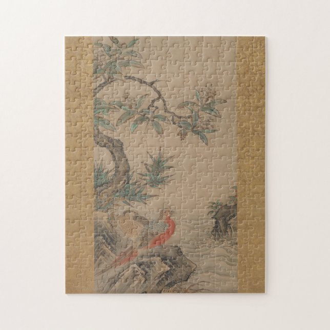 Fjäderämnen bland Träd: Blommor av de fyra århundr Pussel (Vertikal)